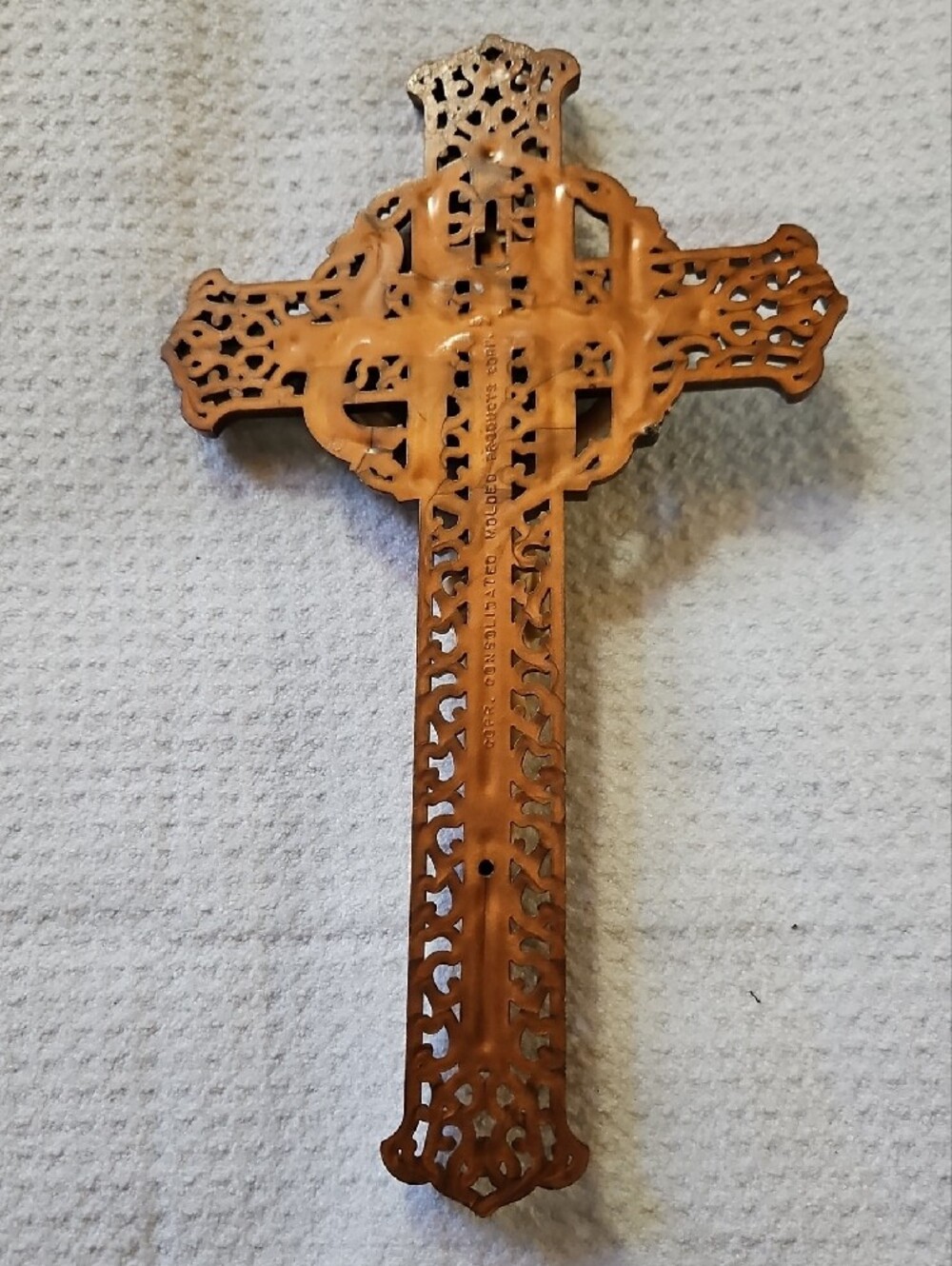 Vintage Consolidated Molded Products Corp. Crucifix MCM - Picture 2 of 2